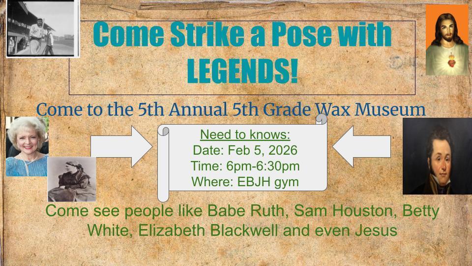 5th Grade Wax Museum 