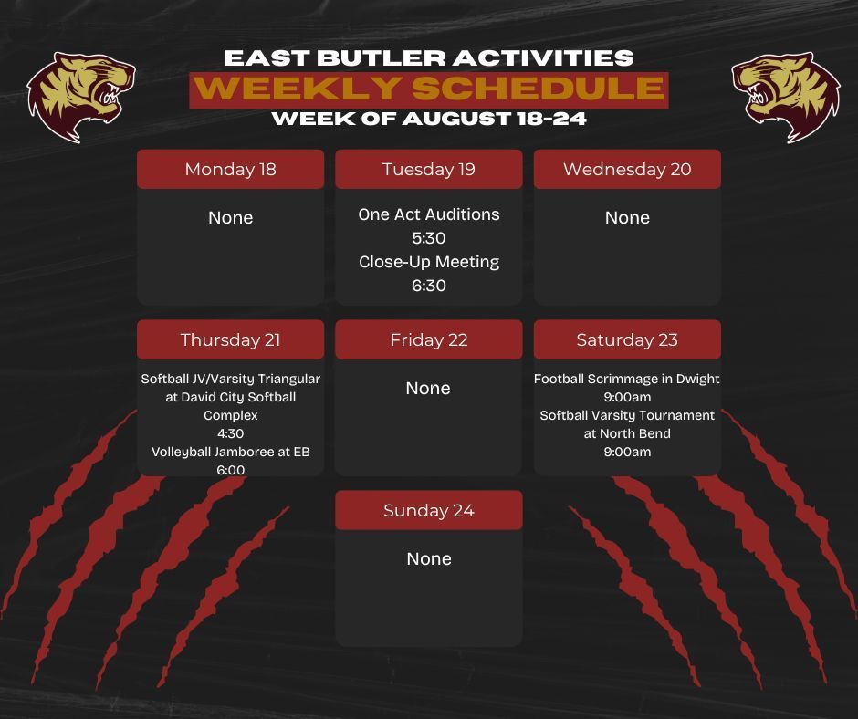 Weekly Schedule