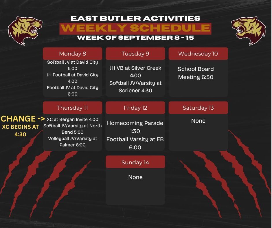 Schedule Change
