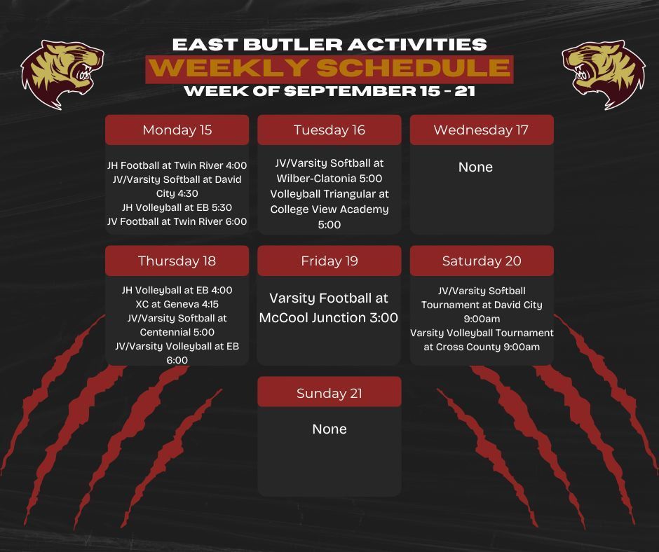 Weekly Schedule