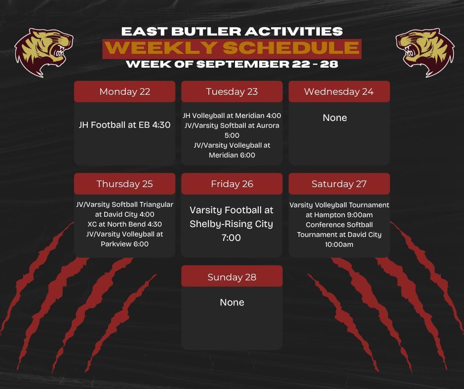 Weekly Schedule