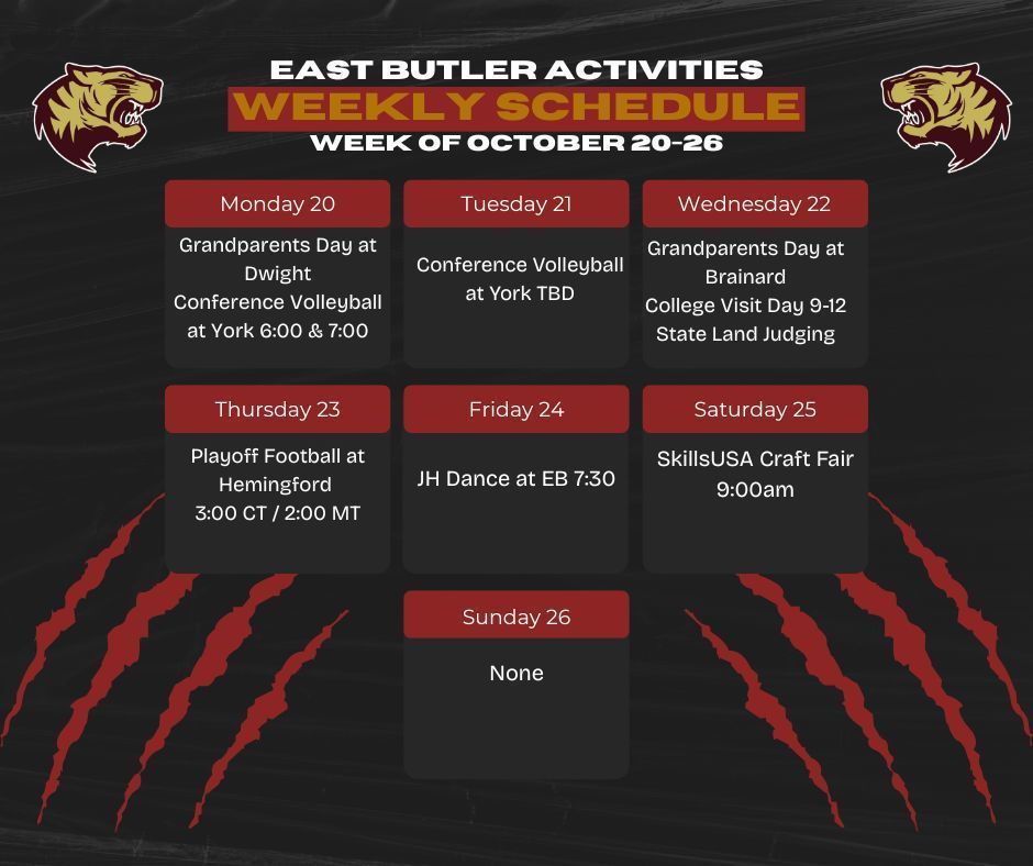 Weekly Schedule