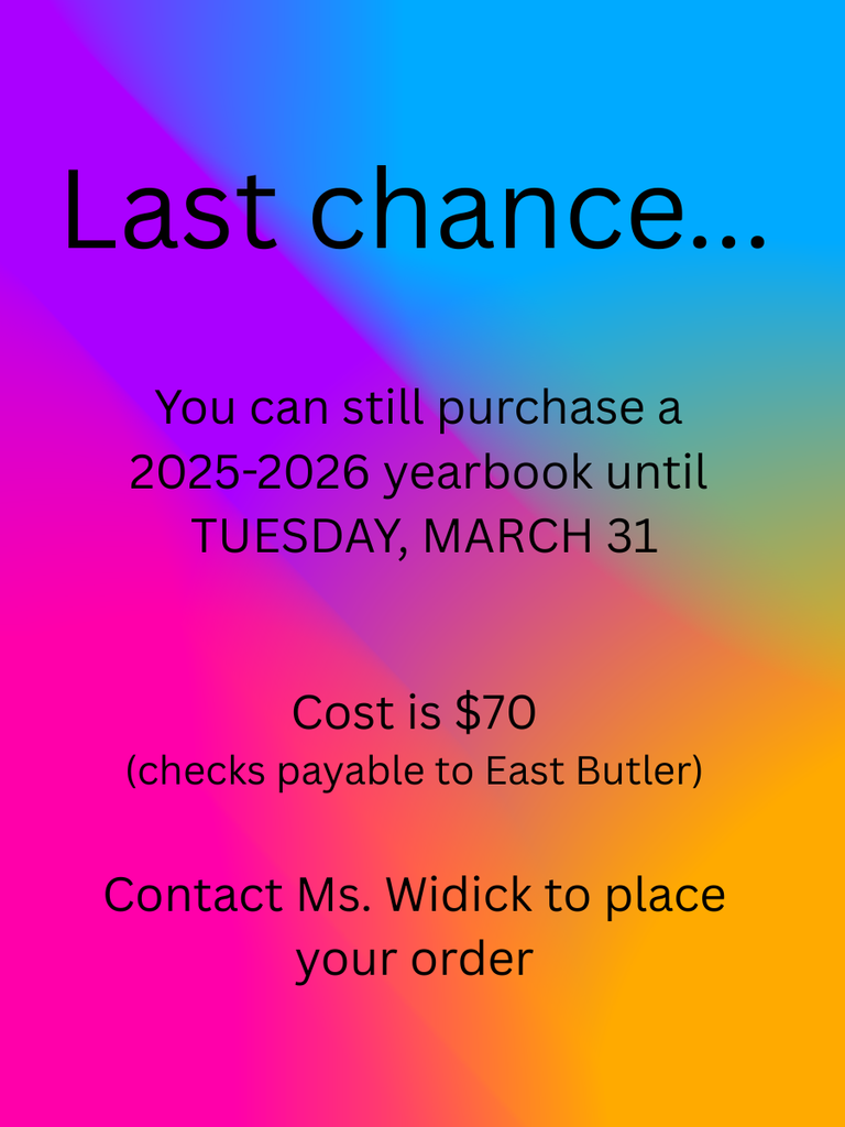 Yearbook order reminder