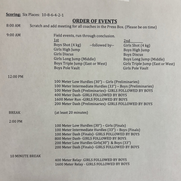 schedule