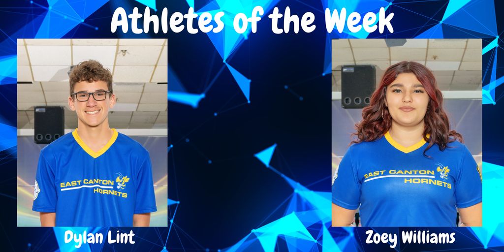 Dylan and Zoey athletes of the week