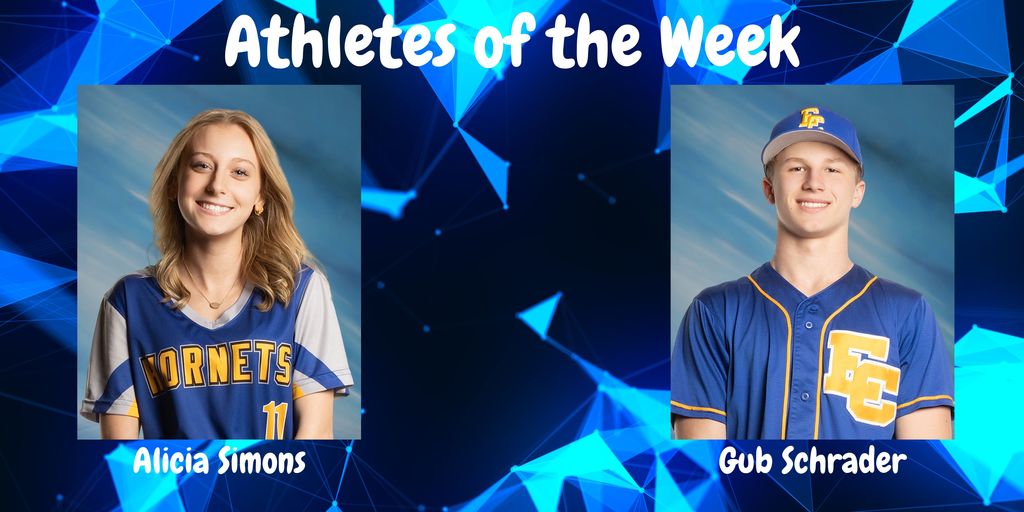 Alicia and Gub athletes of the week