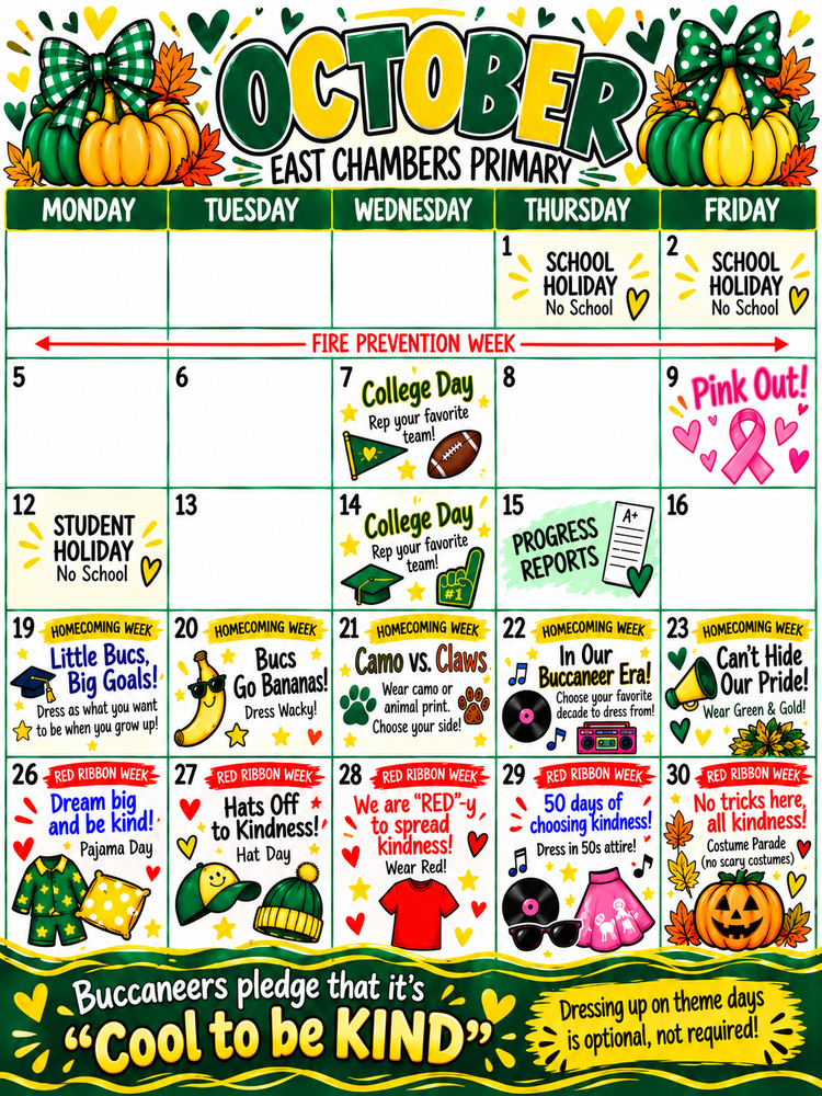 october calendar