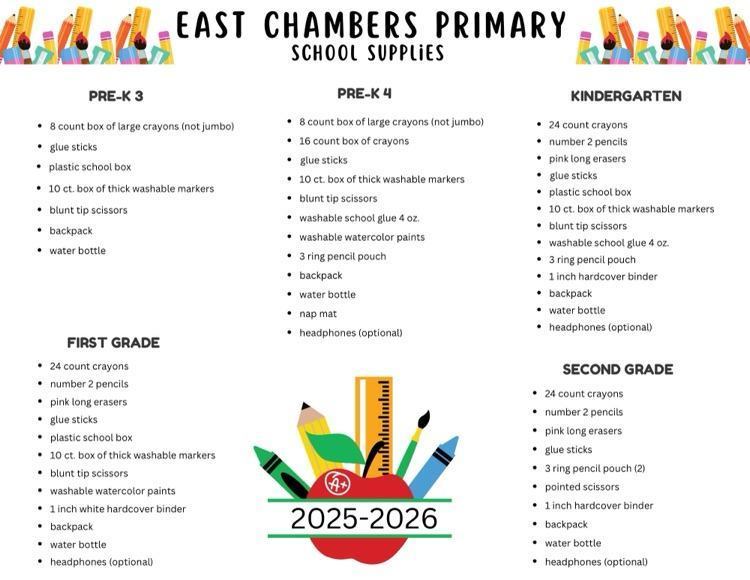 School Supply List