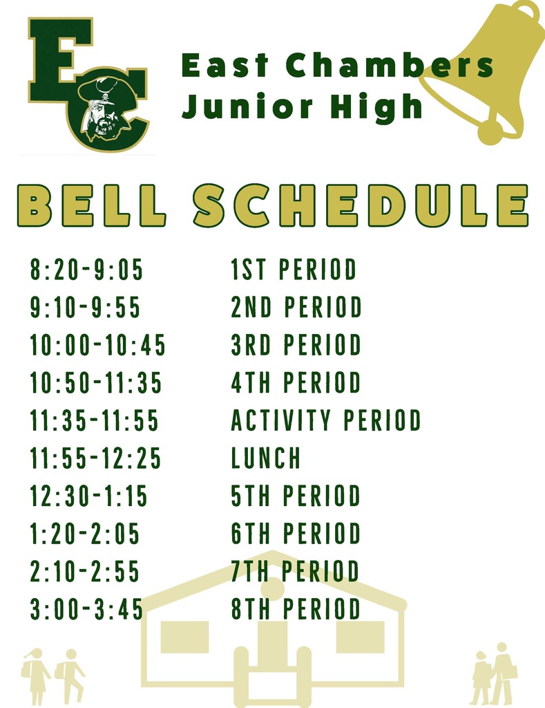 Junior High Bell Schedule