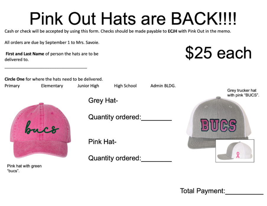 Pink Out Hat order form