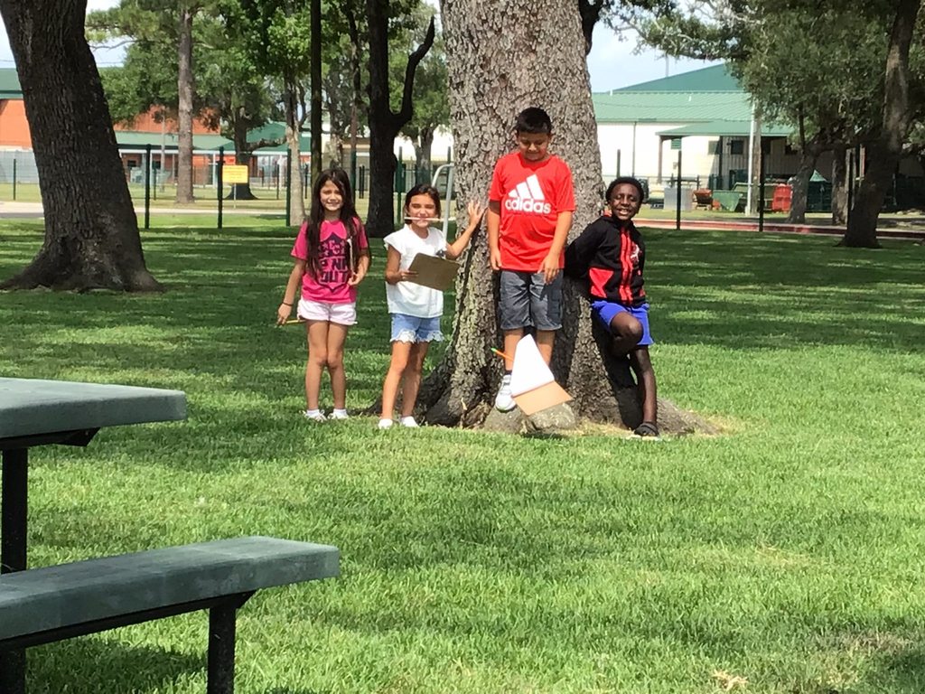 students outside