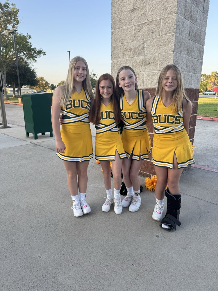 ECJH Cheerleaders greeting our Elementary Students
