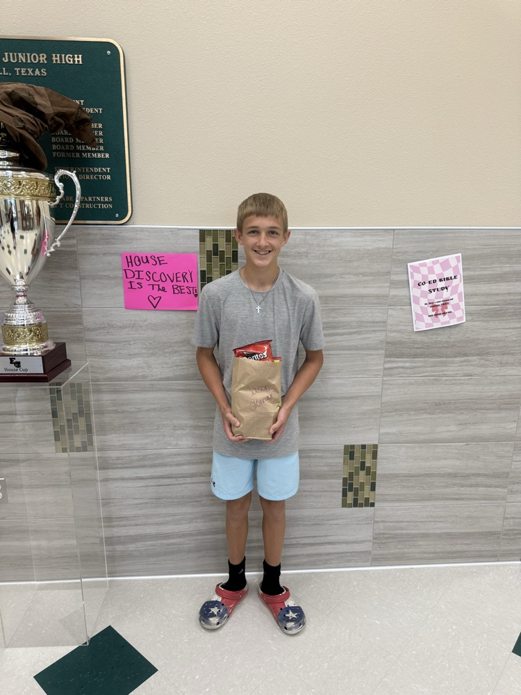 ECJH Sept Student of the Month