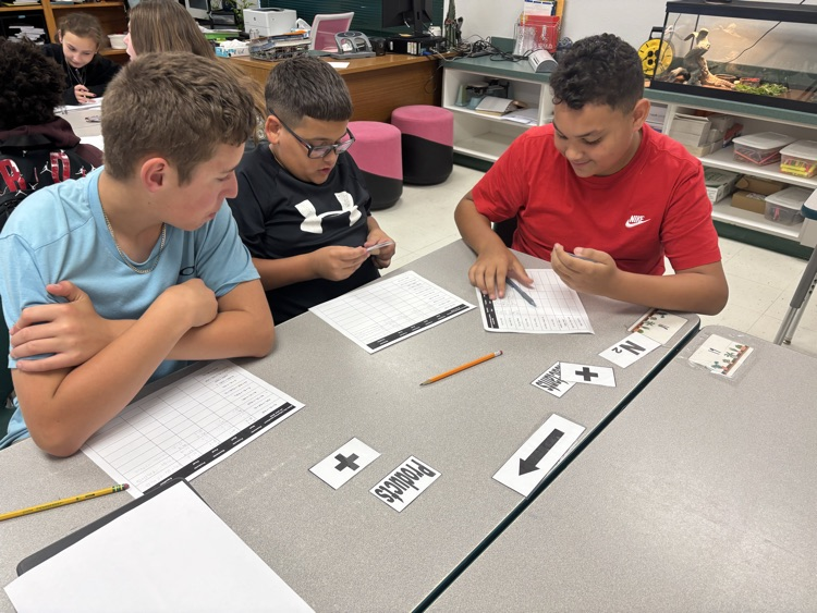 Ms. Hearns class working on balancing equations. 