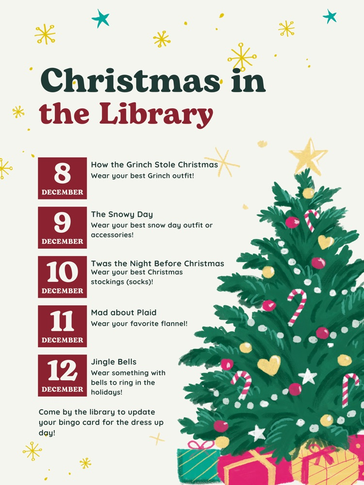 Christmas in the Library Theme Days