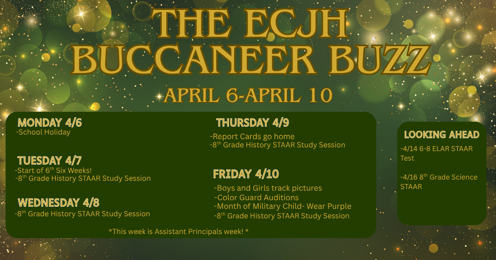 Buccaneer Buzz Week of April 6