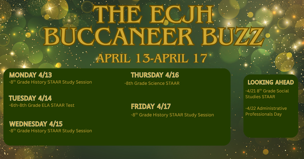 Buccaneer Buzz 4/13-4/17