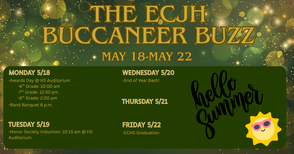 Buccaneer Buzz Week of May 18