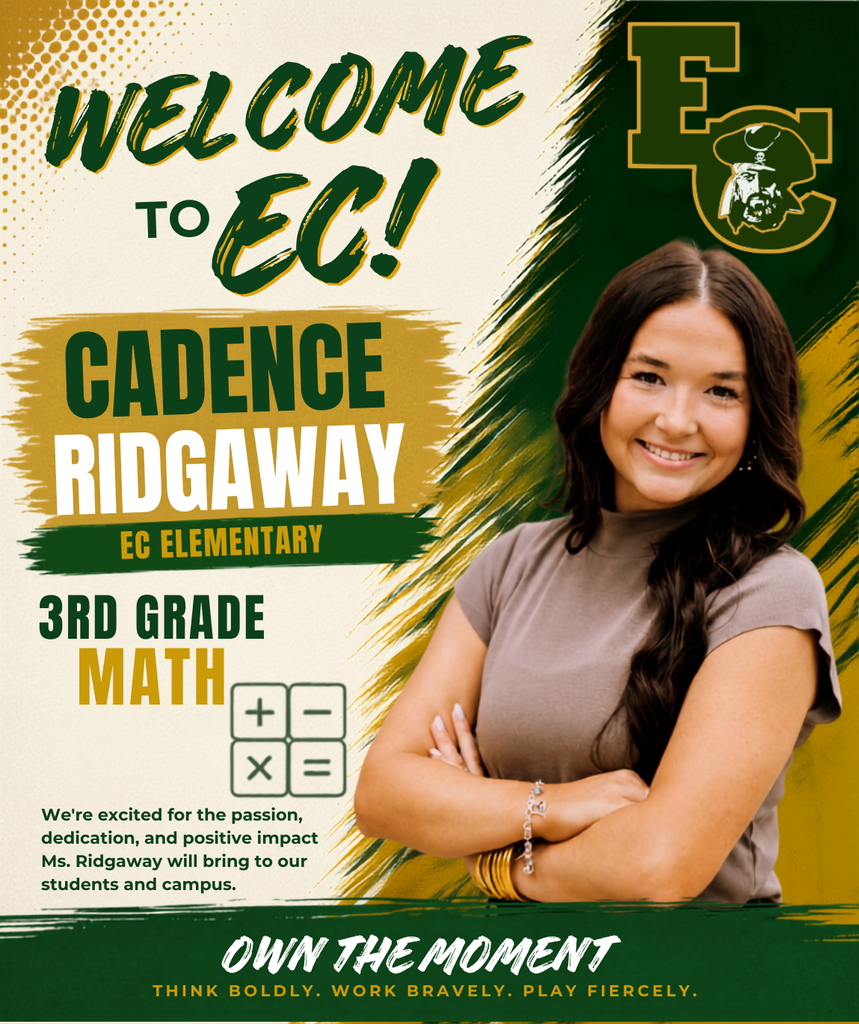 Advertisement poster with a smiling woman, Cadence Ridgaway, with folded arms, wearing a gray top, and a yellow background.