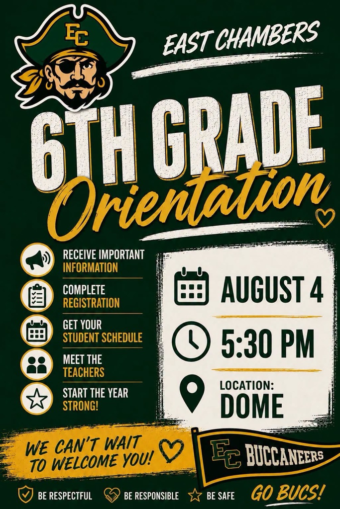 sixth grade orientation reminder