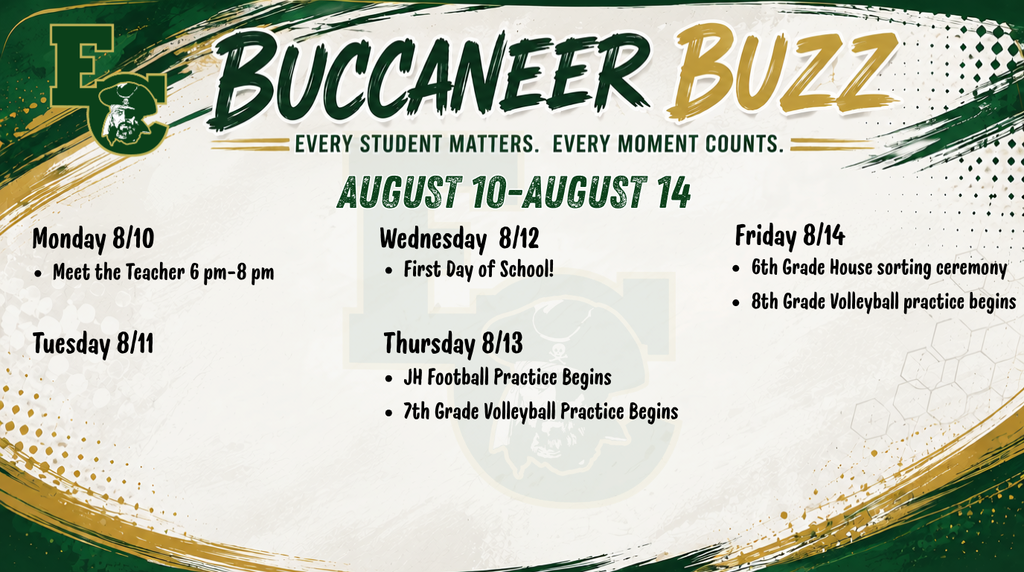 Buccaneer Buzz 8/10-8/14