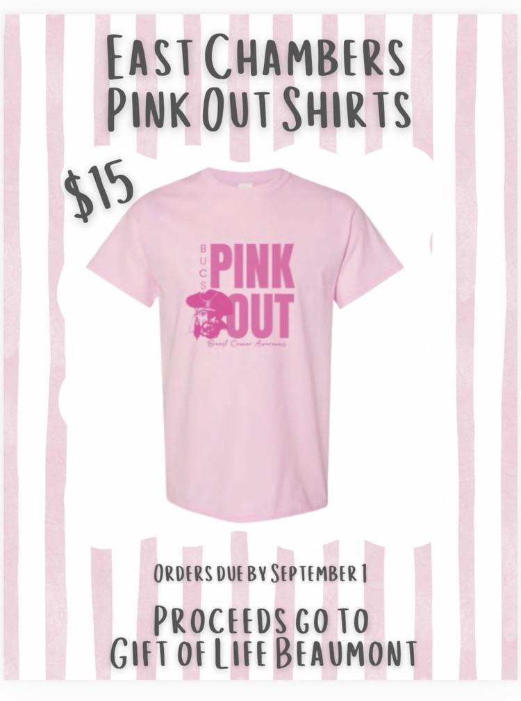 pink out shirt order form