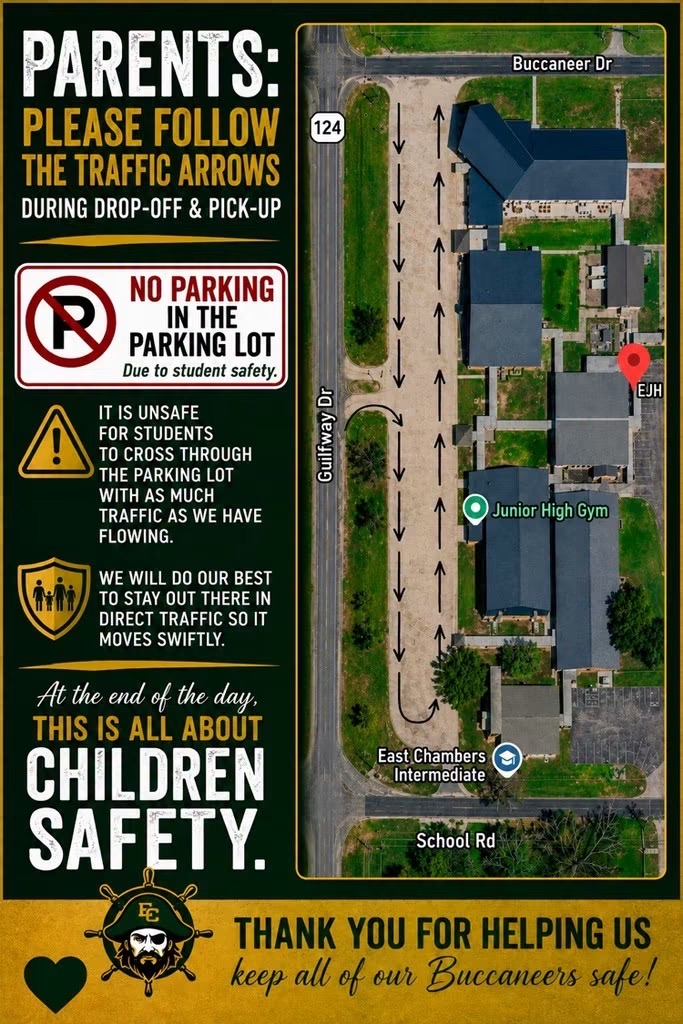 traffic procedures for picking up at the junior high