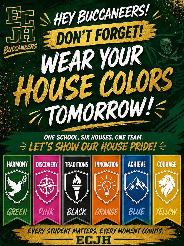 reminder to wear house colors