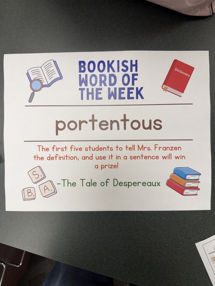 bookish word of the week! week 6 
