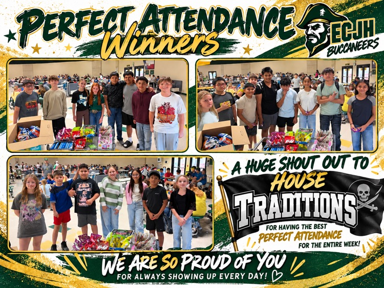 ECJH attendance winners