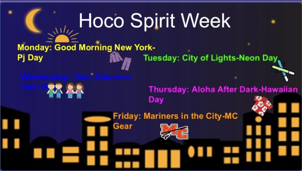 Spirit Week Dress Up Days