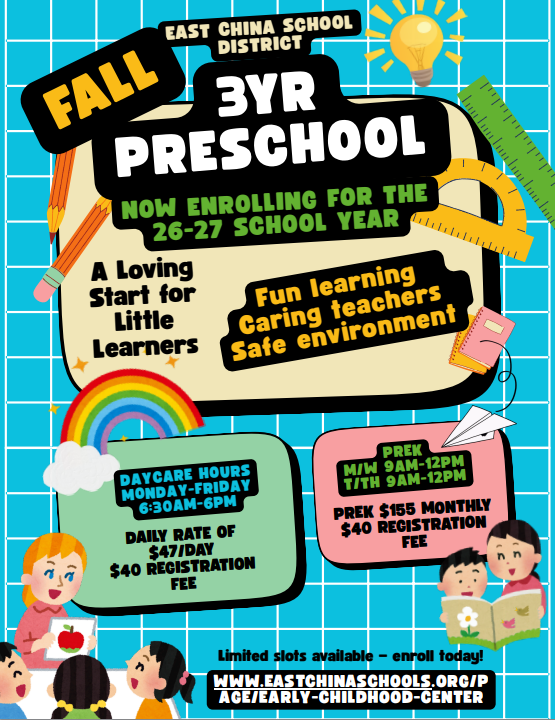 Preschool flyer