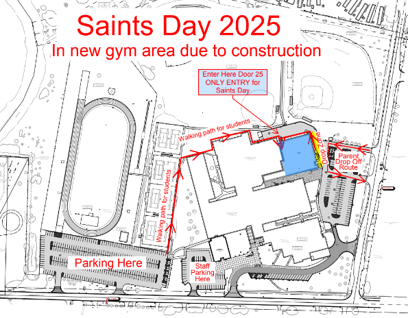 Saints Day 2025 Map