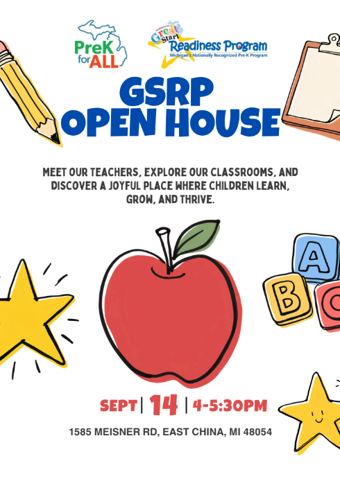 GSRP Open House Sept. 14, 2026