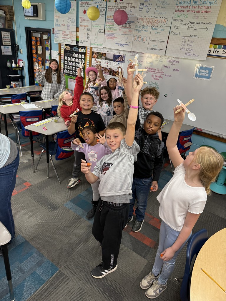 Showing off our catapults