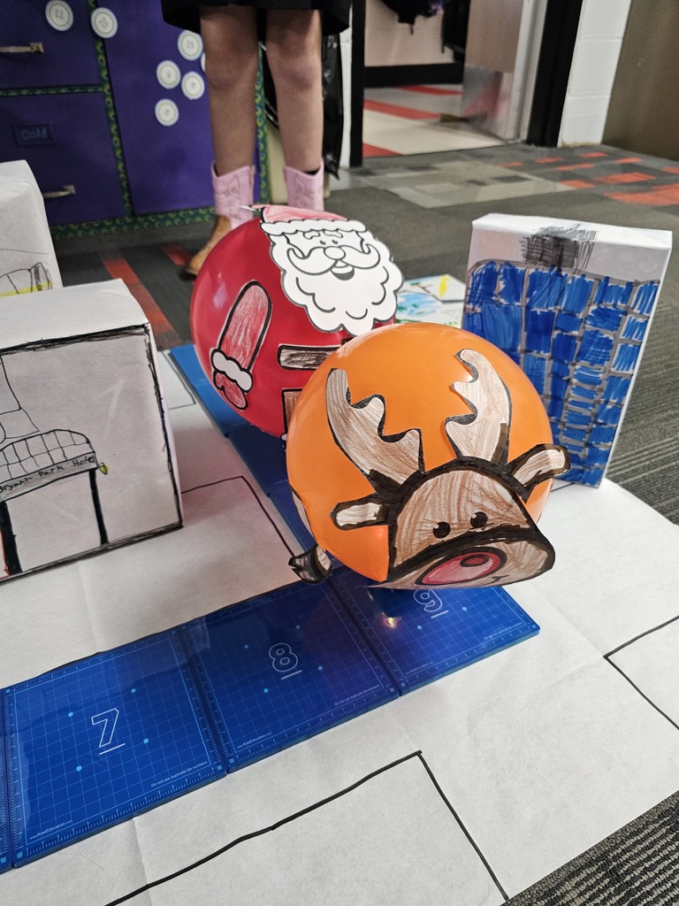 We wrapped it up with Santa and Rudolph!