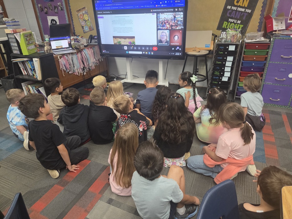 students listening to the story