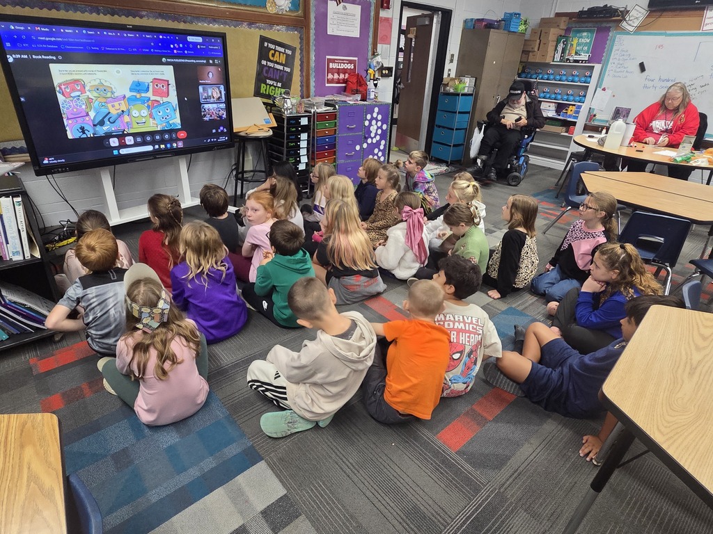 2nd Grade listening to the story