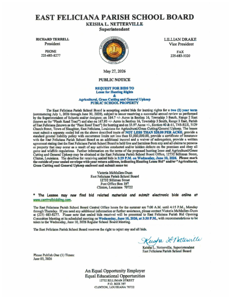 Public Notice