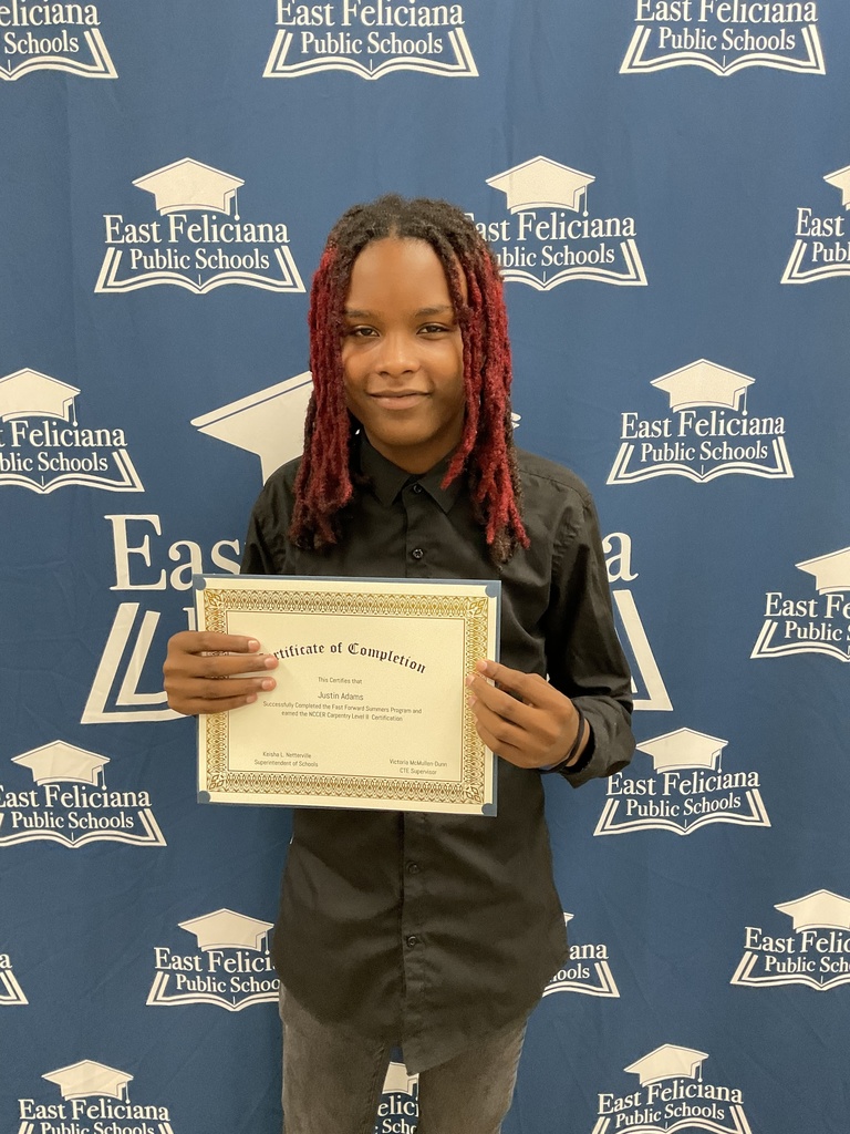 Student with certificate