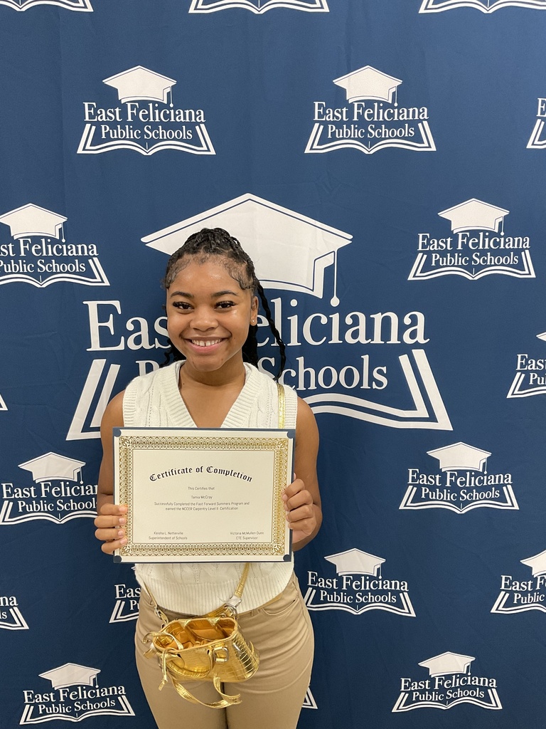 Student with certificate