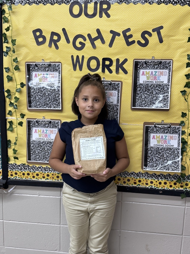 A student holds a special bag.
