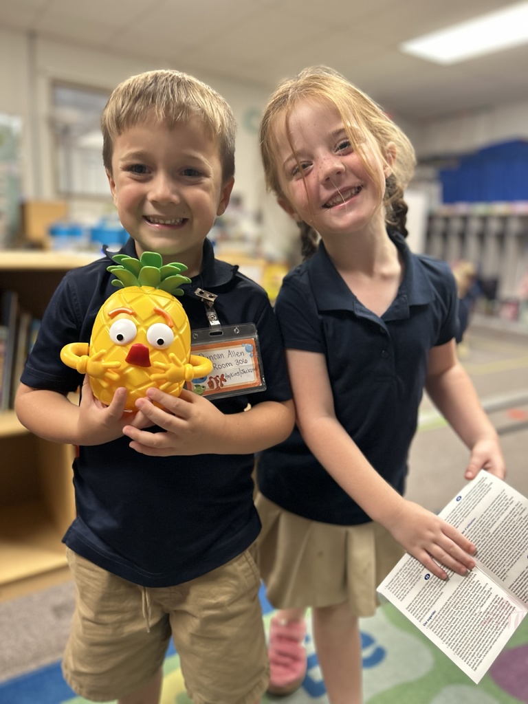Students holding a special emotion face.