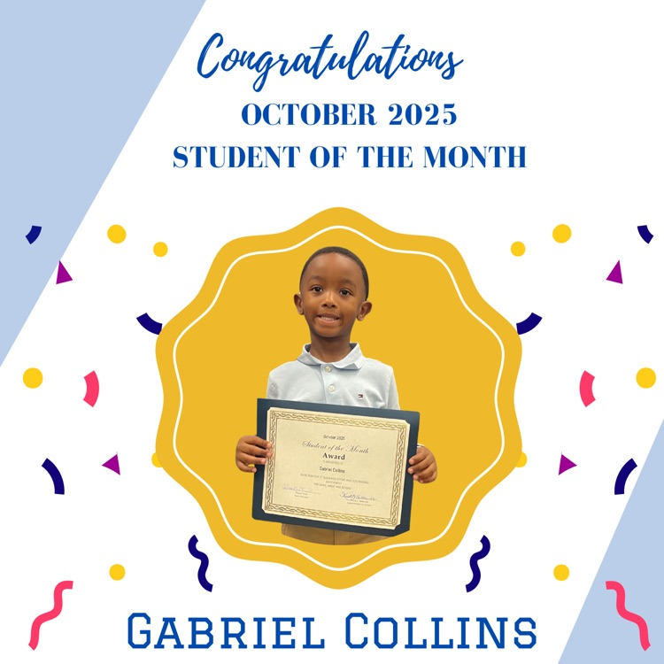 Jackson Elementary School Student of the Month 