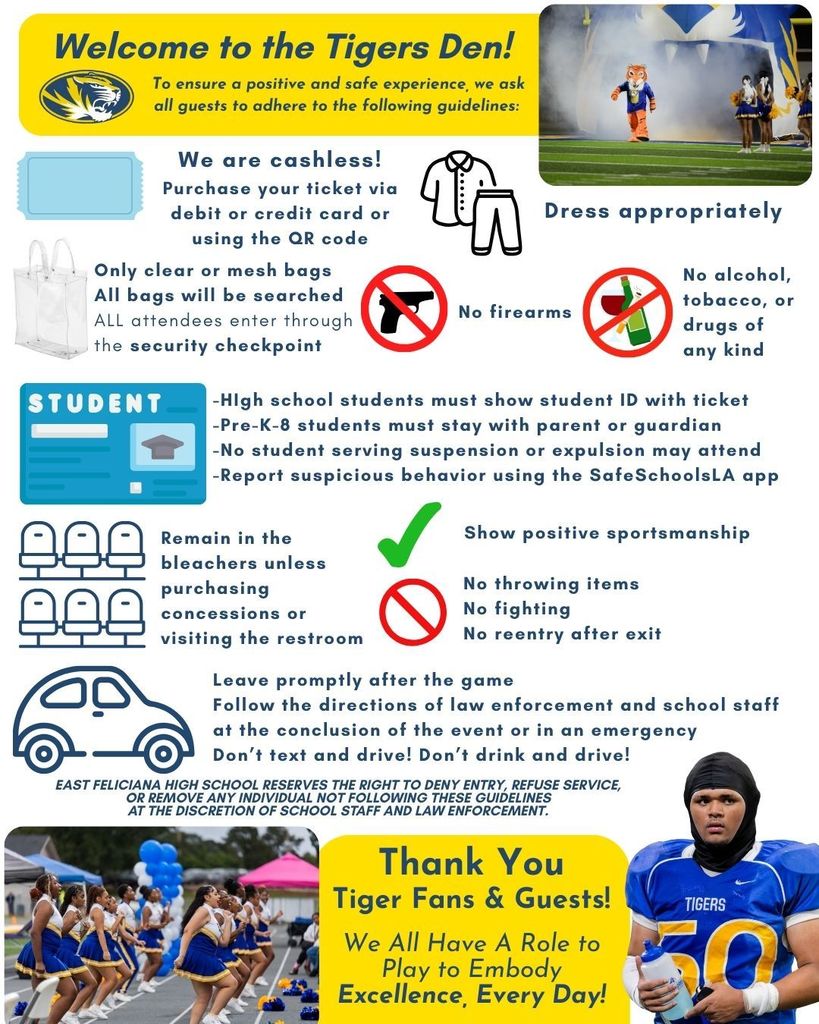 Tigers Den guidelines