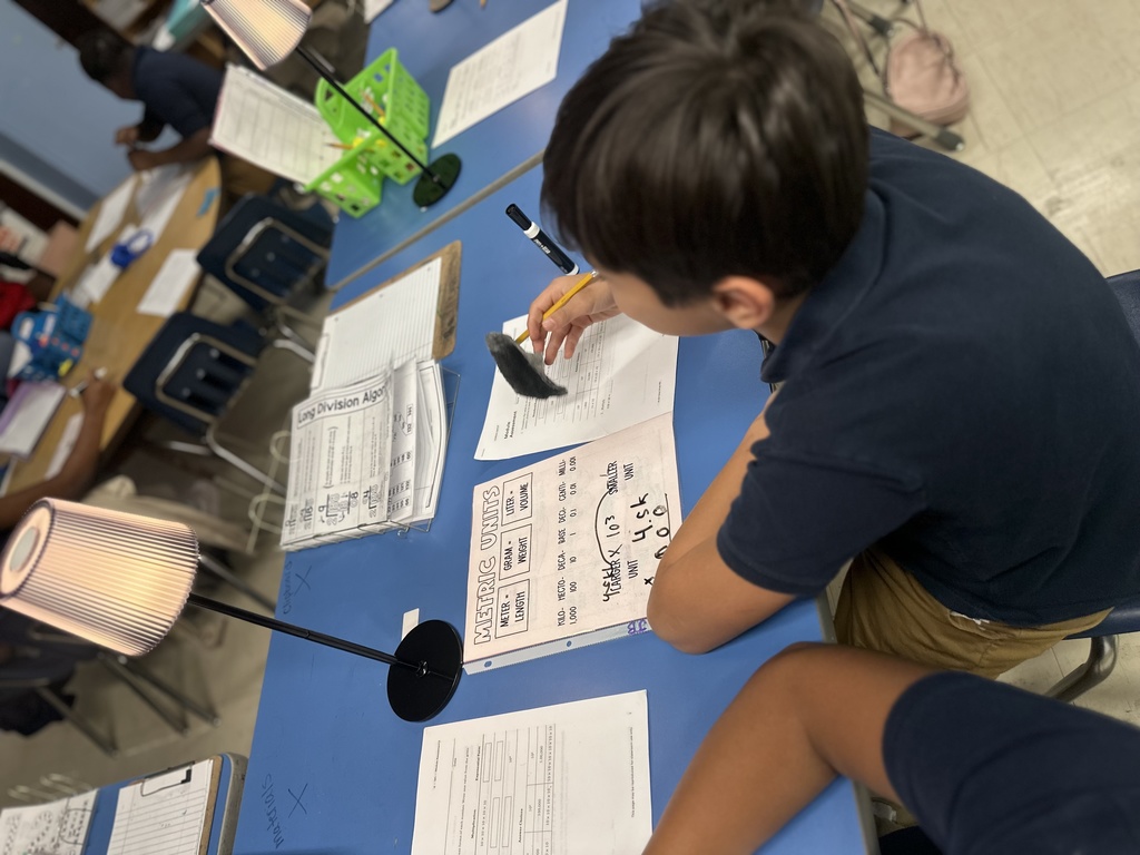 Students at CES doing conversions.