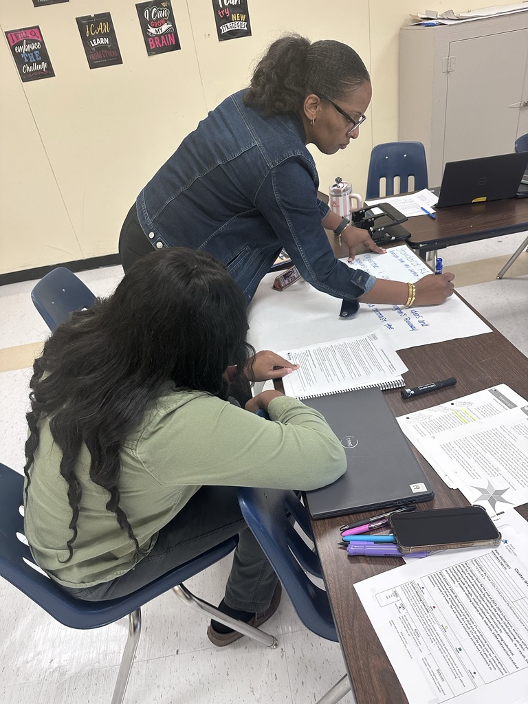 Teachers working together.