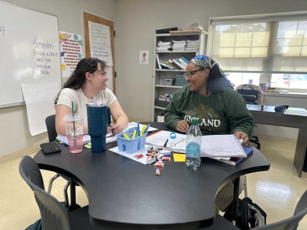 Two new teachers talking.
