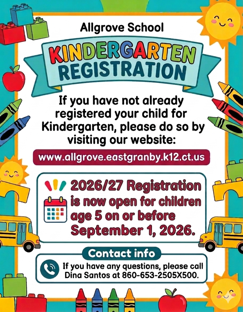 kindergarten registration flyer