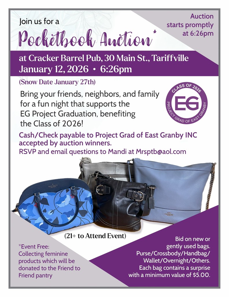 Don't miss the Pocketbook Auction!